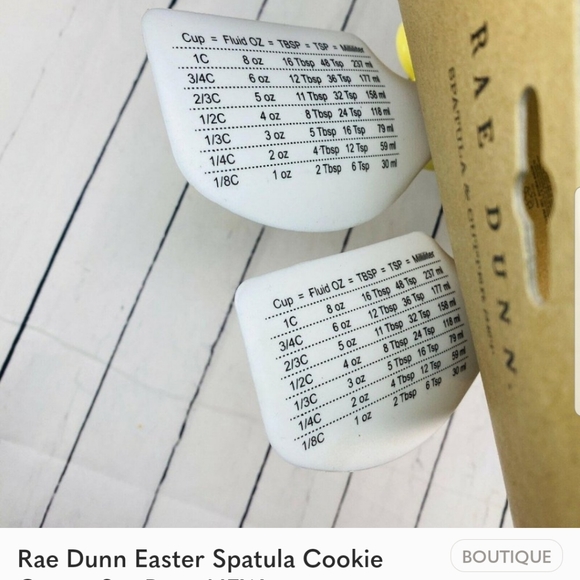 NWT Rae Dunn Spatula & Cookie Cutter Set 4 pieces PEEP HUNNY BUNNY Easter Spring - Picture 5 of 8